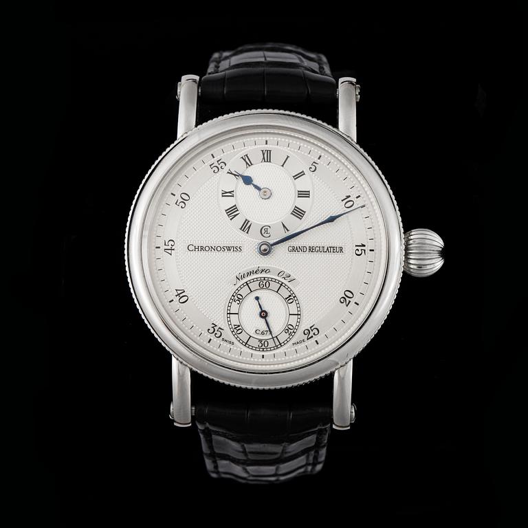 ARMBANDSUR, herr, stål, Chronoswiss, Grand Regulateur, cert daterat 2012.