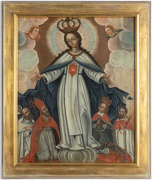 Sydamerikansk skola, 1700-tal, Madonna.