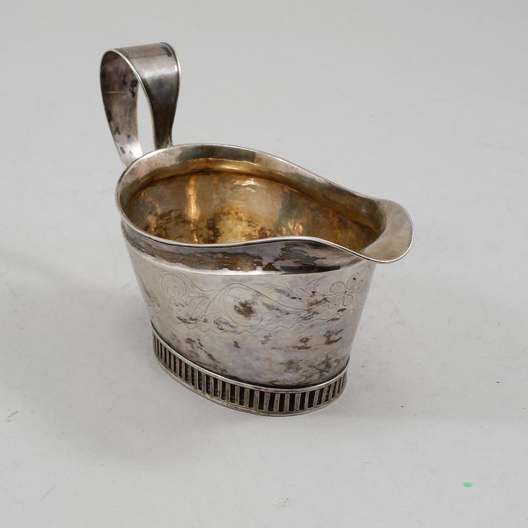 GRÄDDSNIPA, silver, Anders Johan Lignell, Sundsvall, 1822, vikt 80 gram.