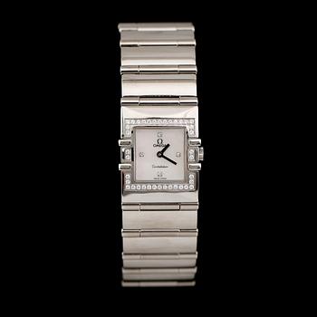 ARMBANDSUR, Omega Constellation, briljantslipade diamanter tot 0.23 ct.