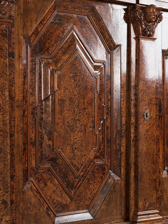 A Swedish 18th century Baroque cupboard.