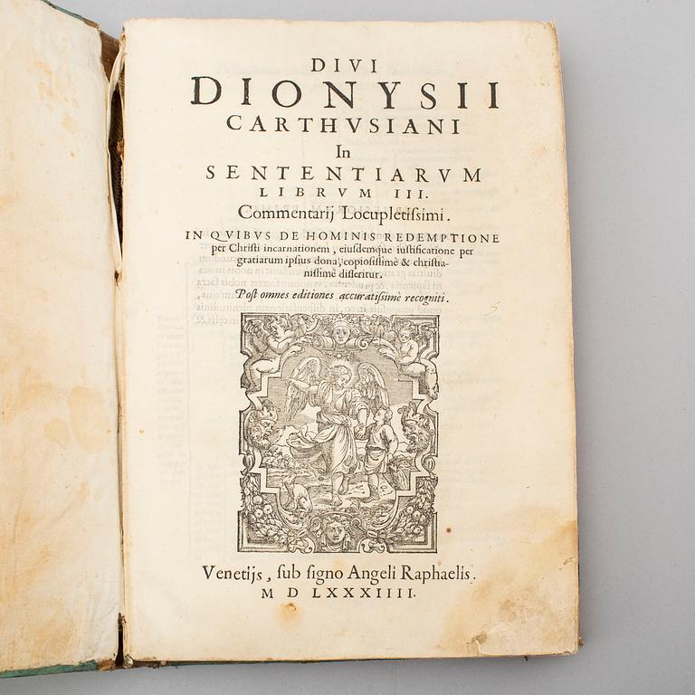 BOOK, Printed at Venice in 1584.
