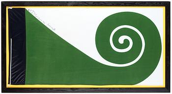 Friedensreich Hundertwasser, THE KORU FLAG. Opus January 1986.