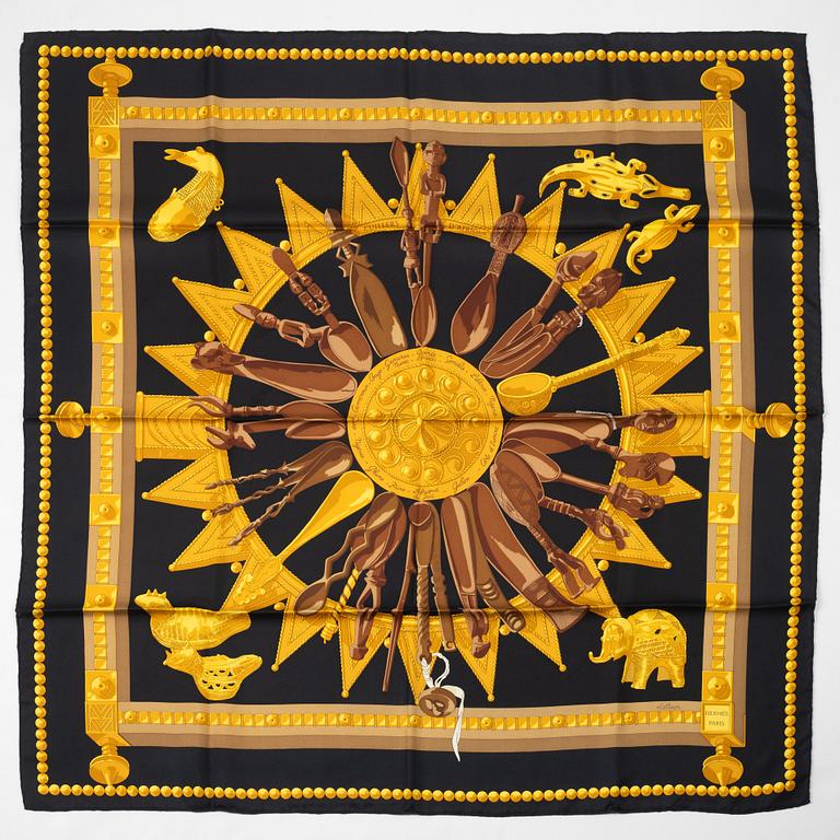 Hermès, scarf, "Cuillers d'Afrique".