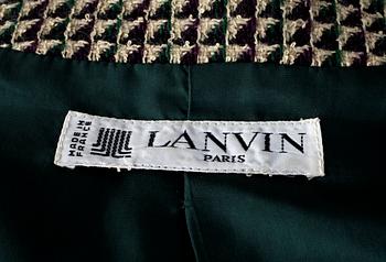 LANVIN, dräkt, 1980-tal.
