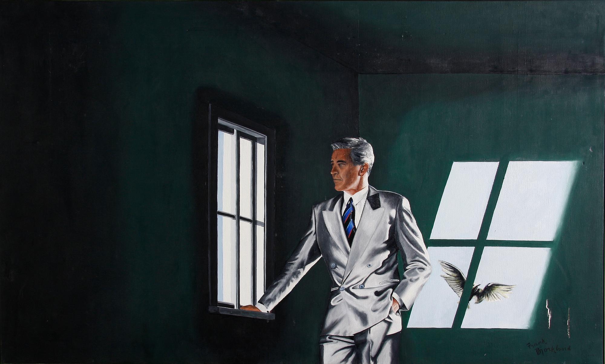 BJÖRKLUND, FRANK. Olja på duk, sign.