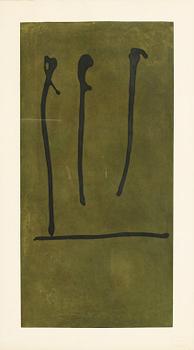 ROBERT MOTHERWELL, a color etching, signed, presentation proof.