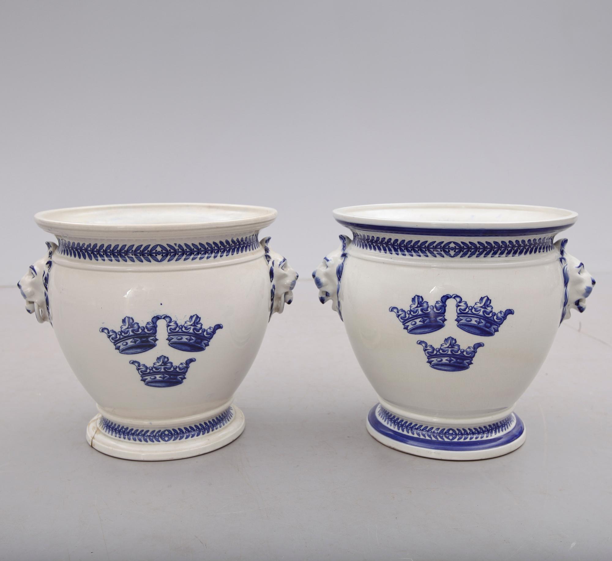 YTTERFODER, golvmodell, 1 par, flintgods, Gustafsberg, 1900-talets första hälft.