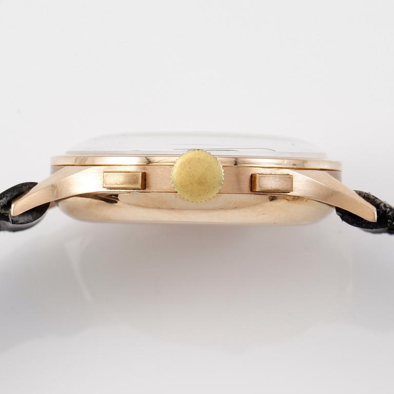 ARMBANDSUR, 18K guld, Coranic, Chronograph, 1900-talets mitt.