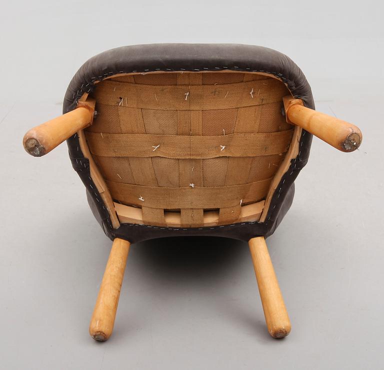 FÅTÖLJ, tillskriven Philip Arctander, 1940-/50-tal.