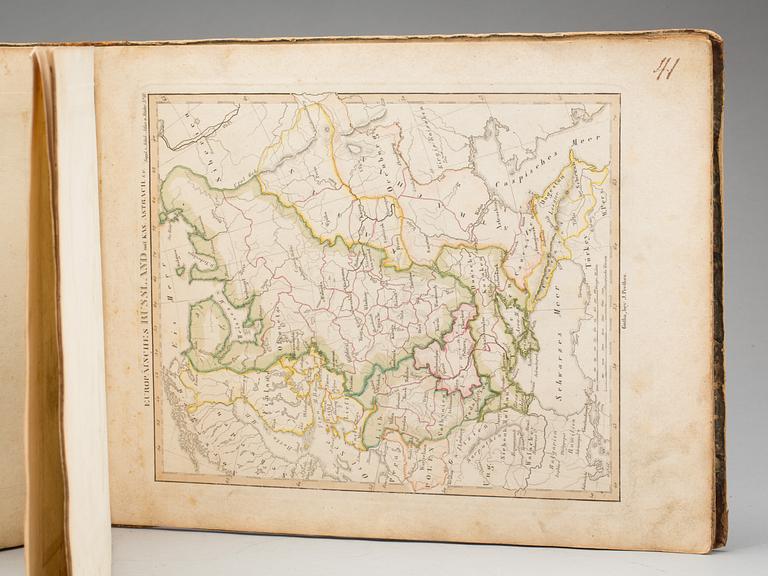 BOK, "Atlas öfver gamla verlden", Palmblad & Co, Uppsala 1825.