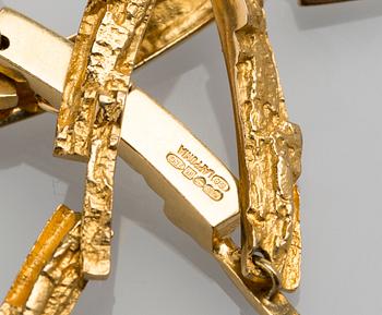 COLLIER, 18 K guld, Björn Weckström, Lapponia, 1981. Vikt ca 36 g.
