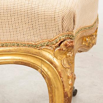 Chairs, a pair in the Louis XV style, late 19th century.