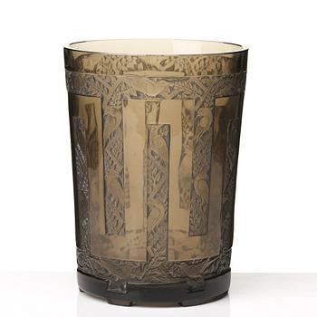 René Lalique, vas, "Grimpereaux", Frankrike 1920-30-tal, modell 987.