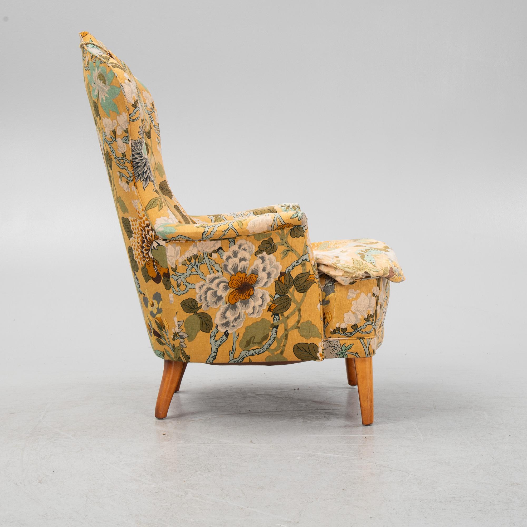Carl Malmsten, a 'Farmor' easy chair, second part of the 20th Century.