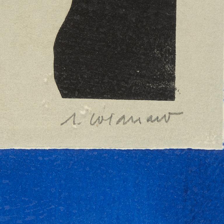 James Coignard, carborundumetsning, signerad 60/60.