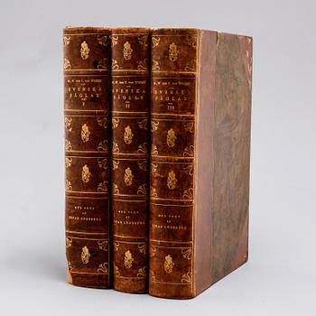 M, W & F VON WRIGHT, books, three volumes, 'Svenska fåglar', A. Börtzells tryckeri AB Stockholm, 1924-1929.