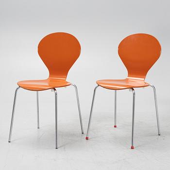 Erik Ole Jørgensen, six stackable 'Rondo' chairs, Danerka, Denmark, 21st Century.