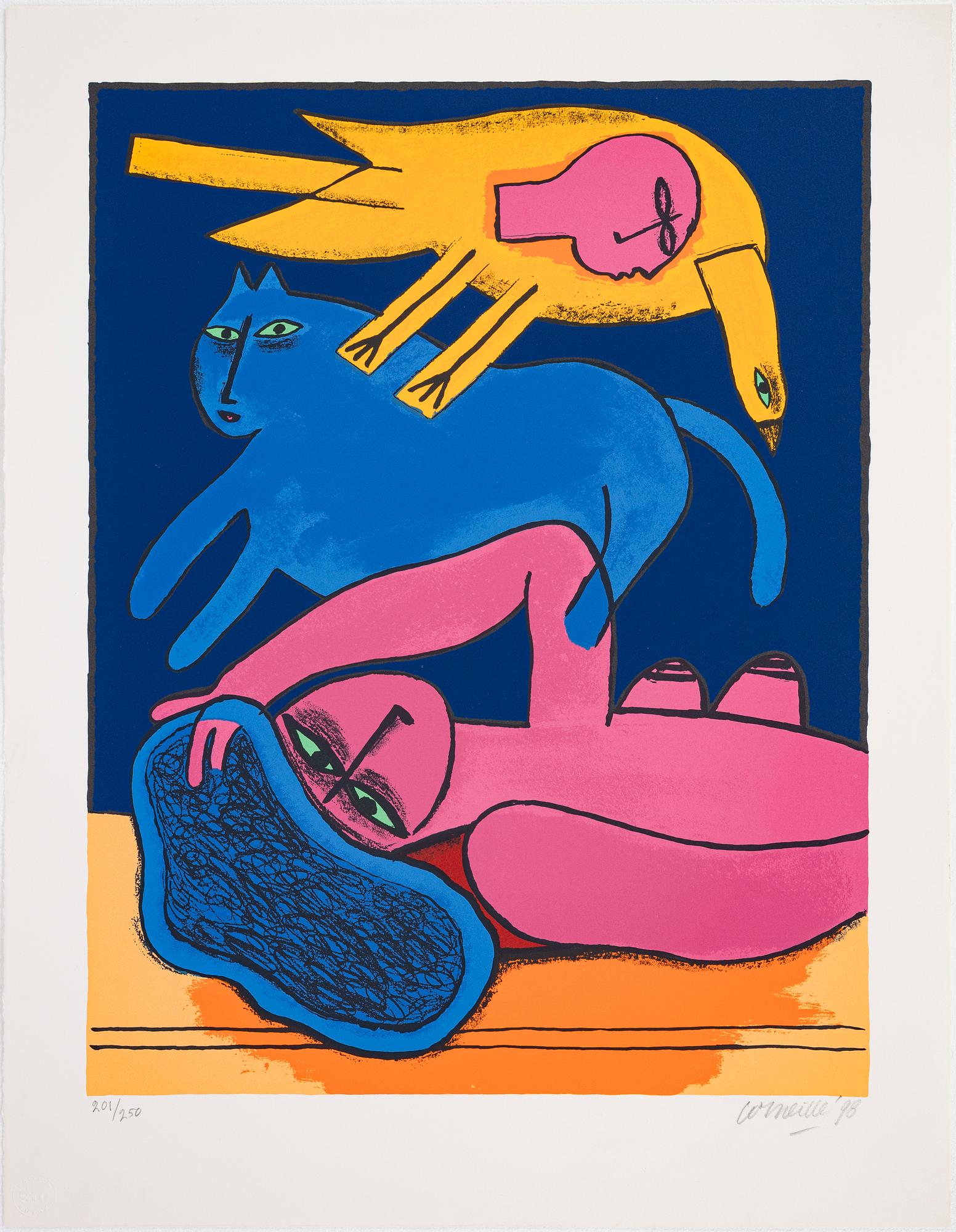Beverloo Corneille, silkscreen in colours, signed 201/250.