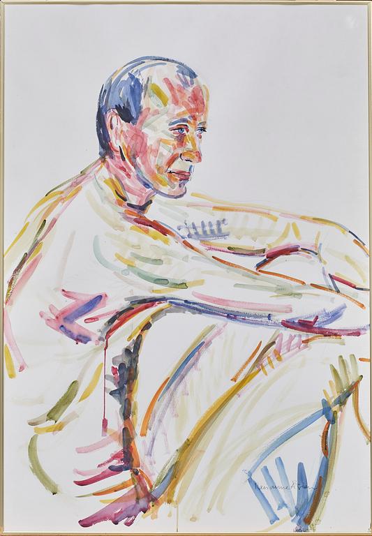 MARIANNE ÅGREN, akvarell, signerad samt a tergo signerad o daterad 1986.