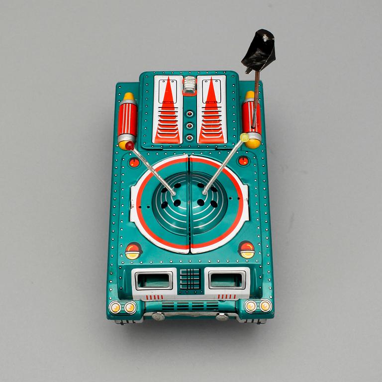 LEKSAKSFORDON, plåt, " Tinplate Space Patrol X-11 Tank", Yonezawa, Japan, ca 1964.