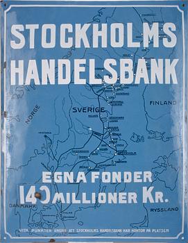 EMALJSKYLT, "Stockholms Handelsbank", 1900-talets första hälft.