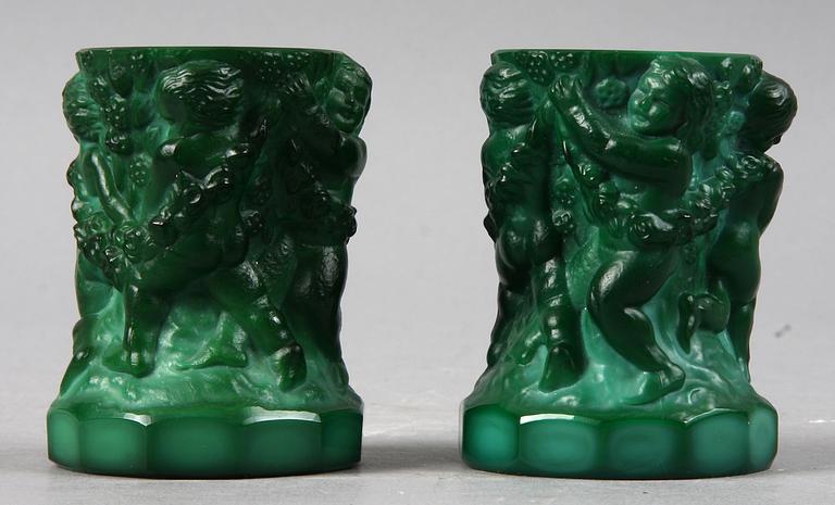 LJUSSTAKAR, 1 par,  sten, Checkoslovakien,  1930-tal.