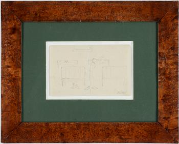 Bruno Liljefors · BRUNO LILJEFORS, blyertsteckning, monogramsign o dat -85.