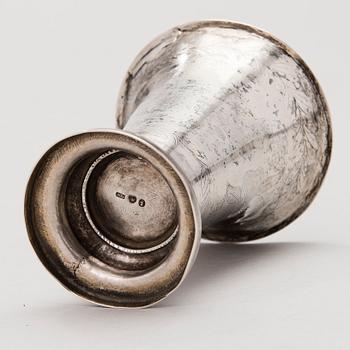 A Finnish silver beaker by Anders Liljeqvist, Nykarleby 1825-1849.