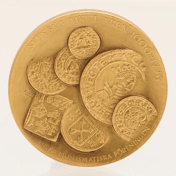 Minnesmynt/medalj 18K guld  Sporrong 1976 numrerad 40/1000.
