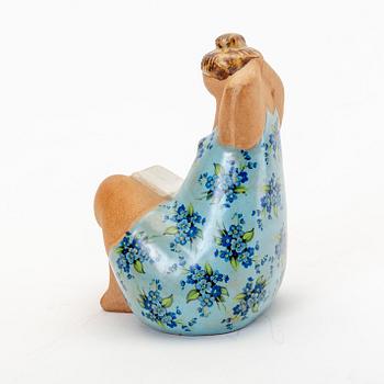 Lisa Larson, figurine, stoneware, "Emma" from the series "ABC girls", Gustavsberg.