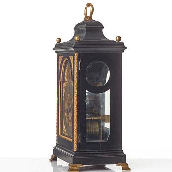 An English mid 18th century bracket clock by John Richard, London.