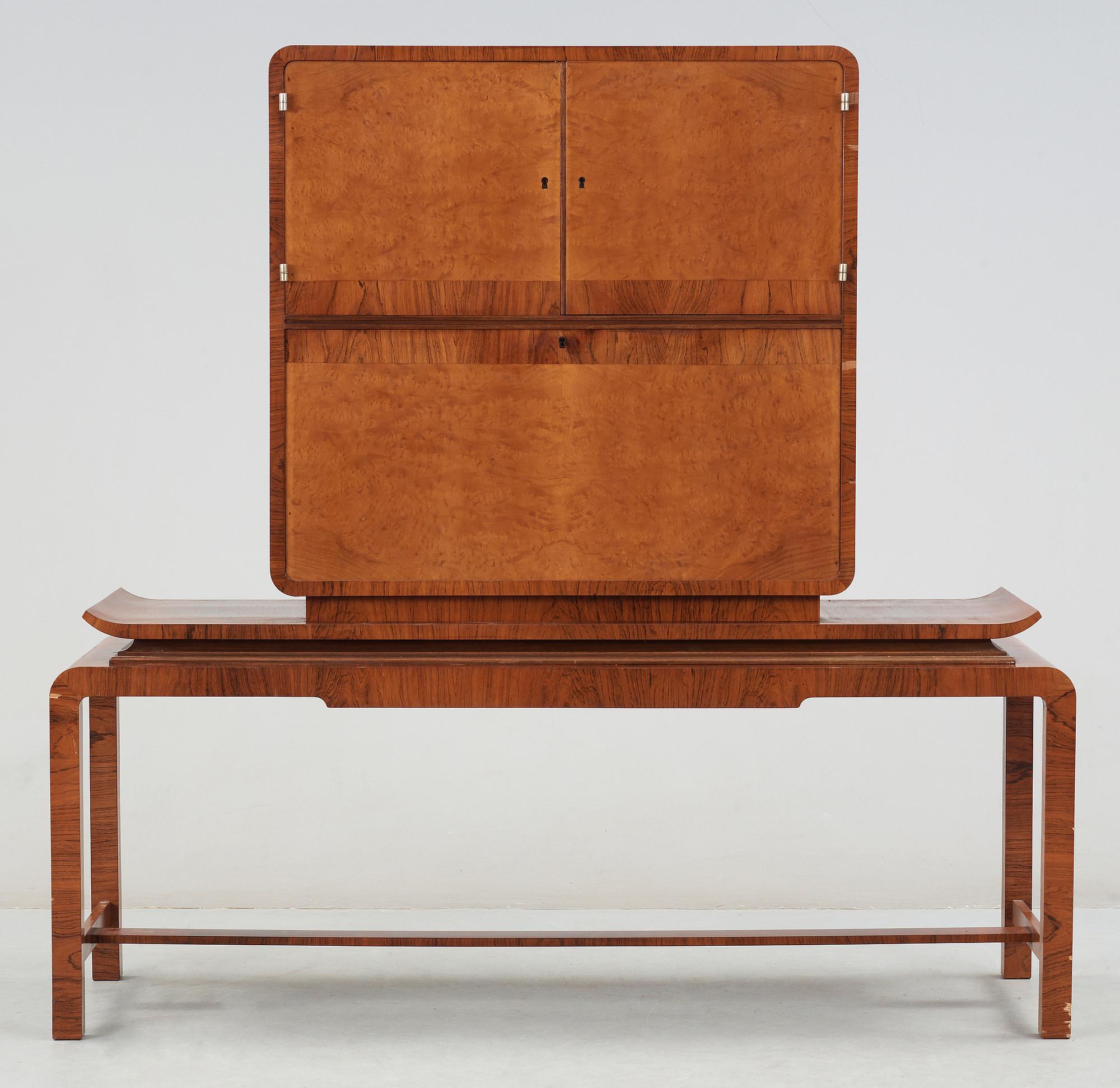 BARSKÅP, art deco, 1930-tal.