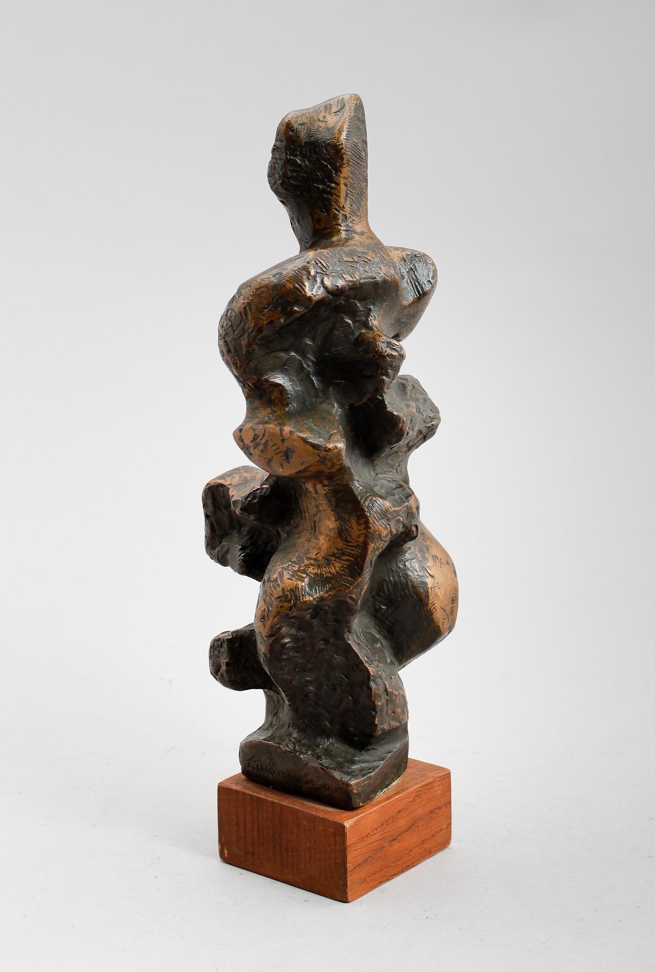 THURE THÖRN, skulptur, brons, signerad.