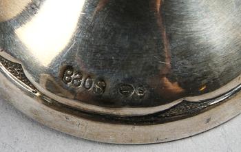 PARTI SILVER, 34 delar, bl a "Rosenholm" GAB samt CG Hallberg, 1900-tal. Tot ca 500 g.