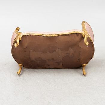 A Rococo style sofa, late 19th Century.