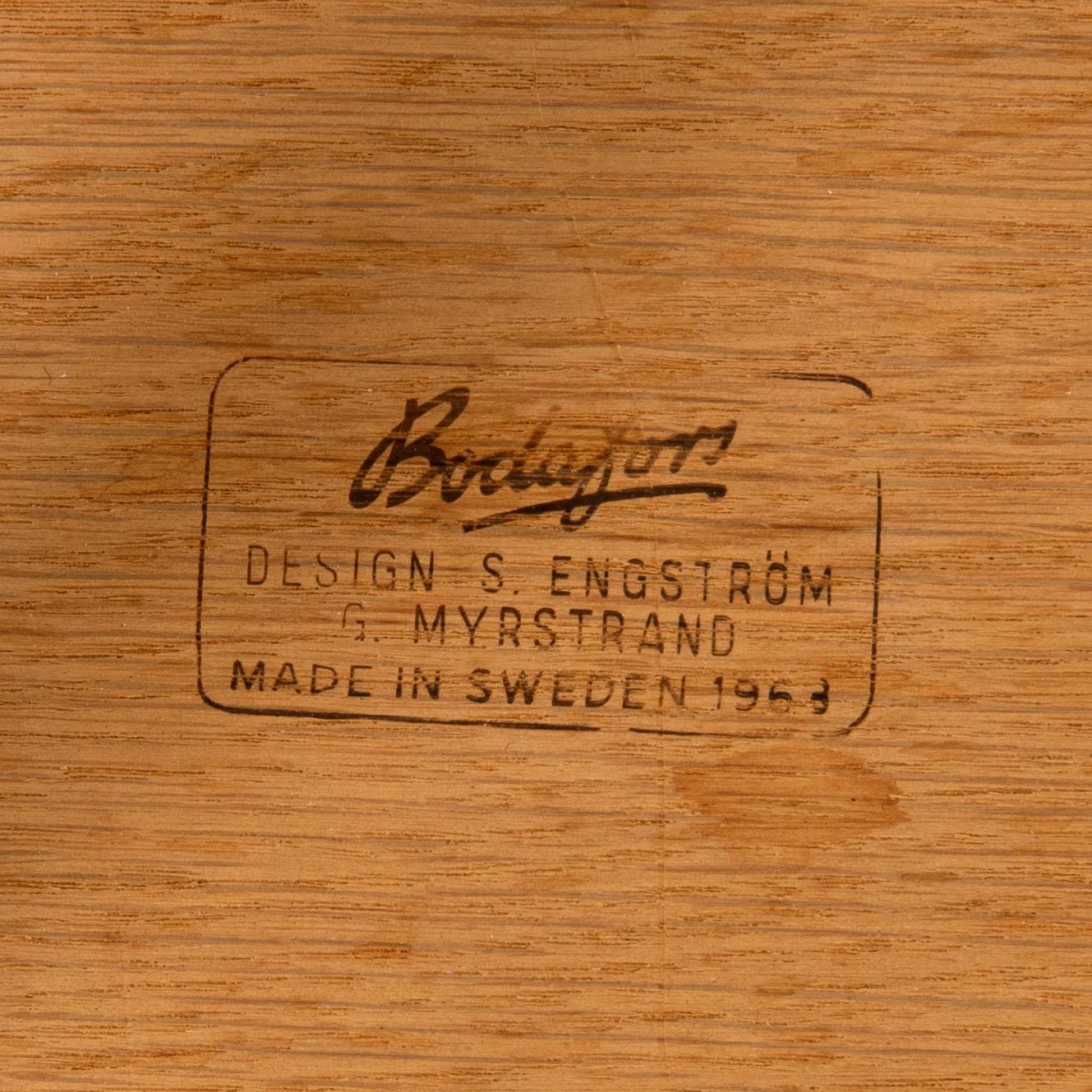 Sven Engström och Gunnar Myrstrand, sängbord, ett par, Bodafors, 1963.