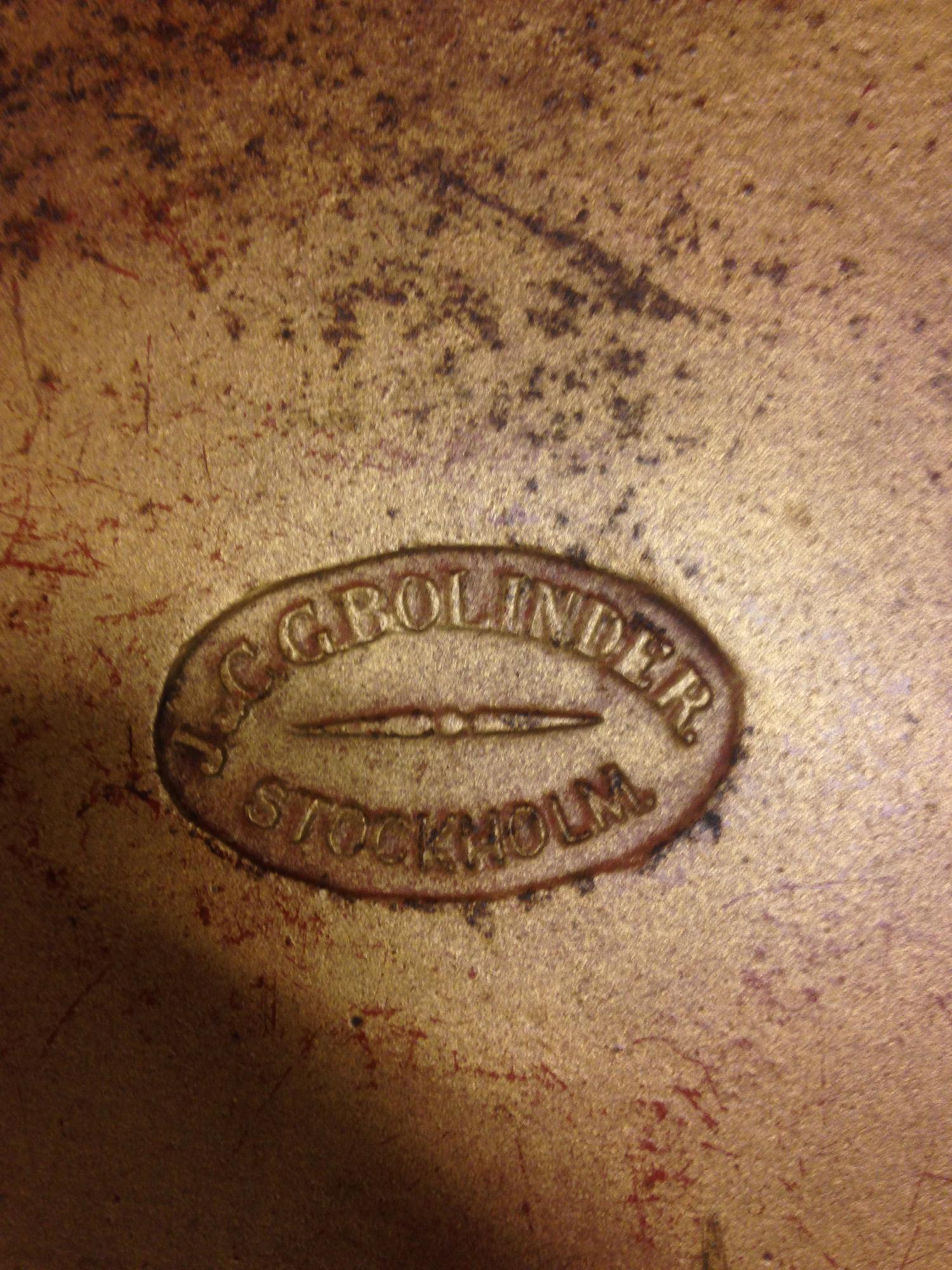 J & C.G BOLINDER, trädgårdsbord, Stockholm, ca 1900.