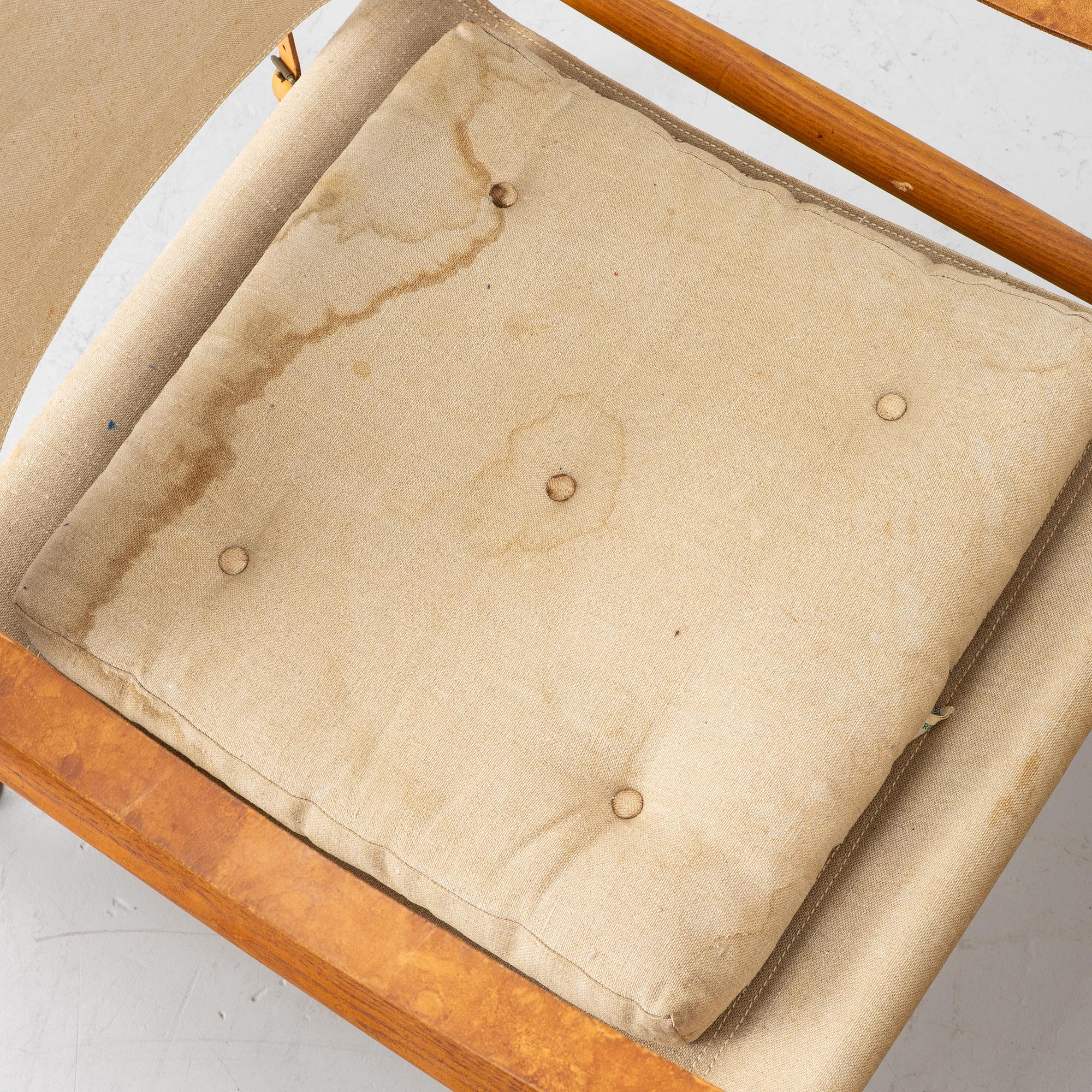 Kaare Klint, a pair of 'Safari Chair', Rud. Rasmussens Snedkerier, Denmark.