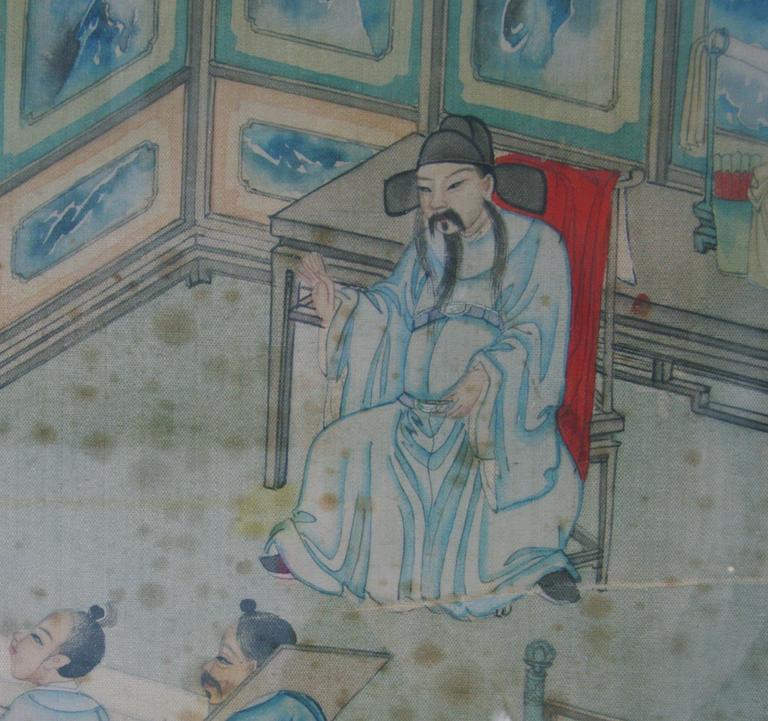 SIDENMÅLNING, Kina 1800-tal.
Proveniens: Estrid Ericson.