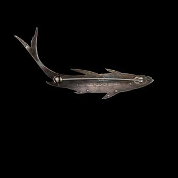 BROSCH, sterlingsilver, Wiwen Nilsson, Lund, 1957. Vikt 12 g.