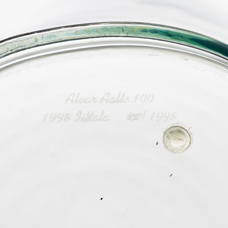 ALVAR AALTO, VASE, signed  Alvar Aalto 100, Iittala 1998.