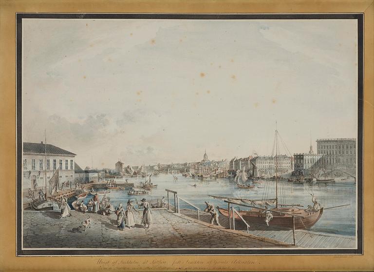 Johan Fredrik Martin, ”Stockholm åt Saltsjön" ("Utsigt af Stockholm tagen ifrån ingången till Blasieholmen").