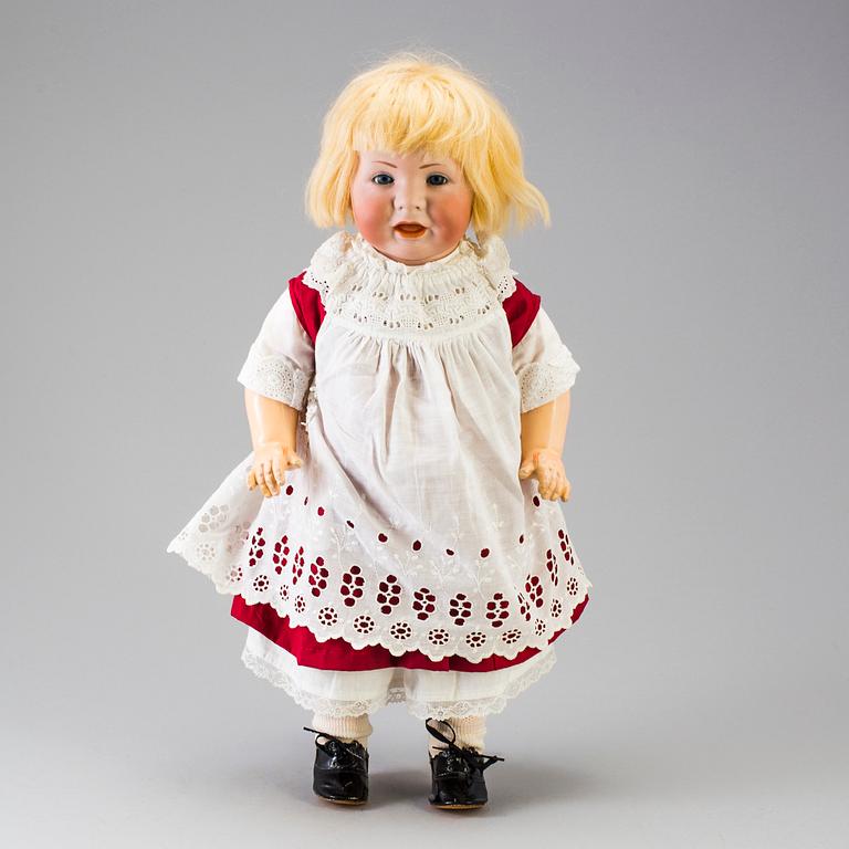 A bisque head character doll 116 by Kämmer & Reinhardt, Germany, 1911.