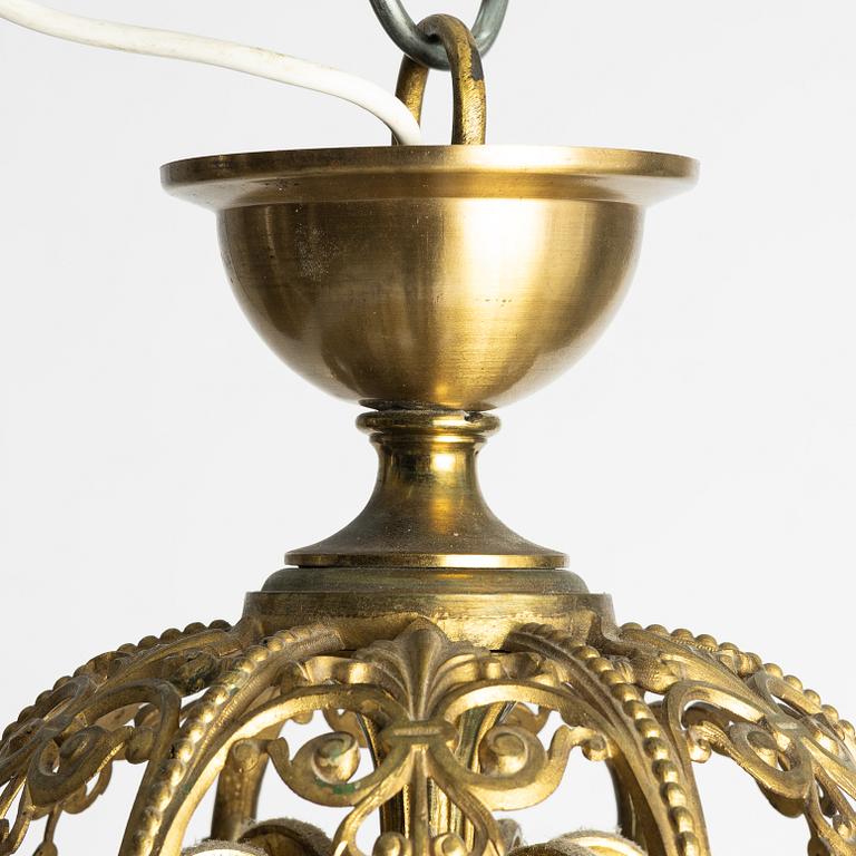 A chandelier, late 19th Century.