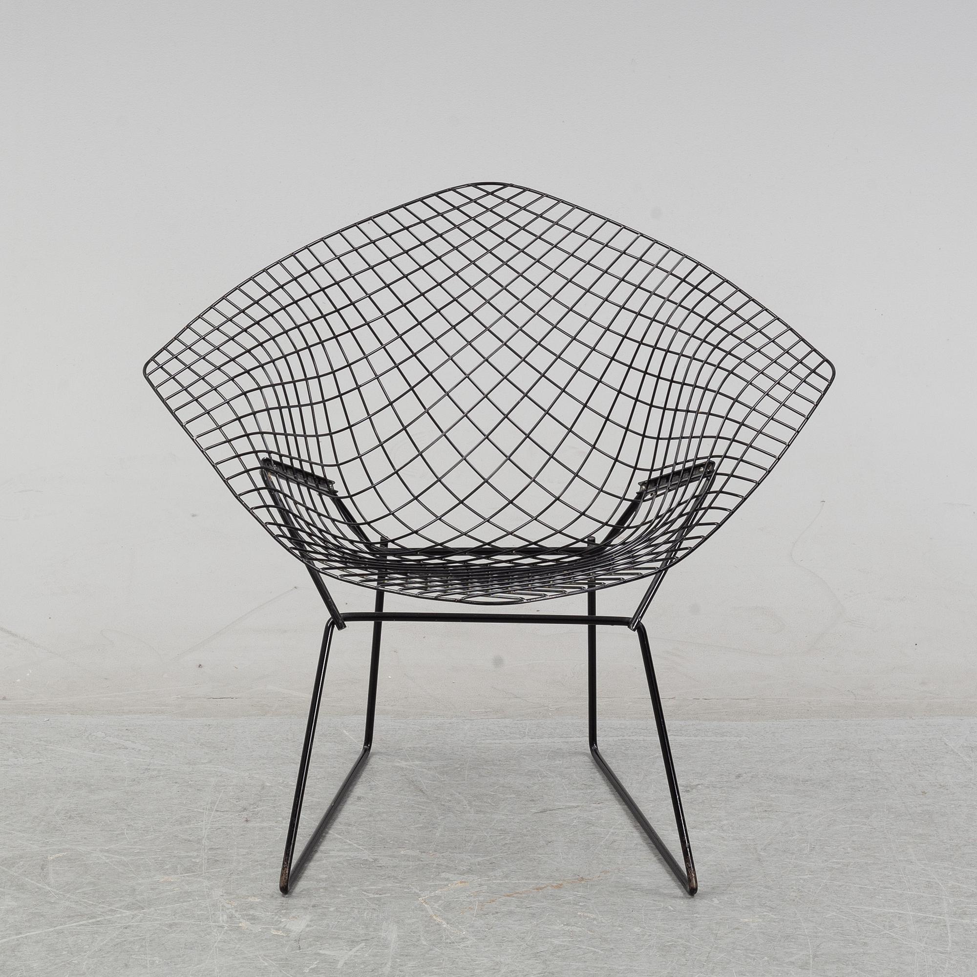Harry Bertoia, fåtölj, 'Diamond Chair', 1960-tal.