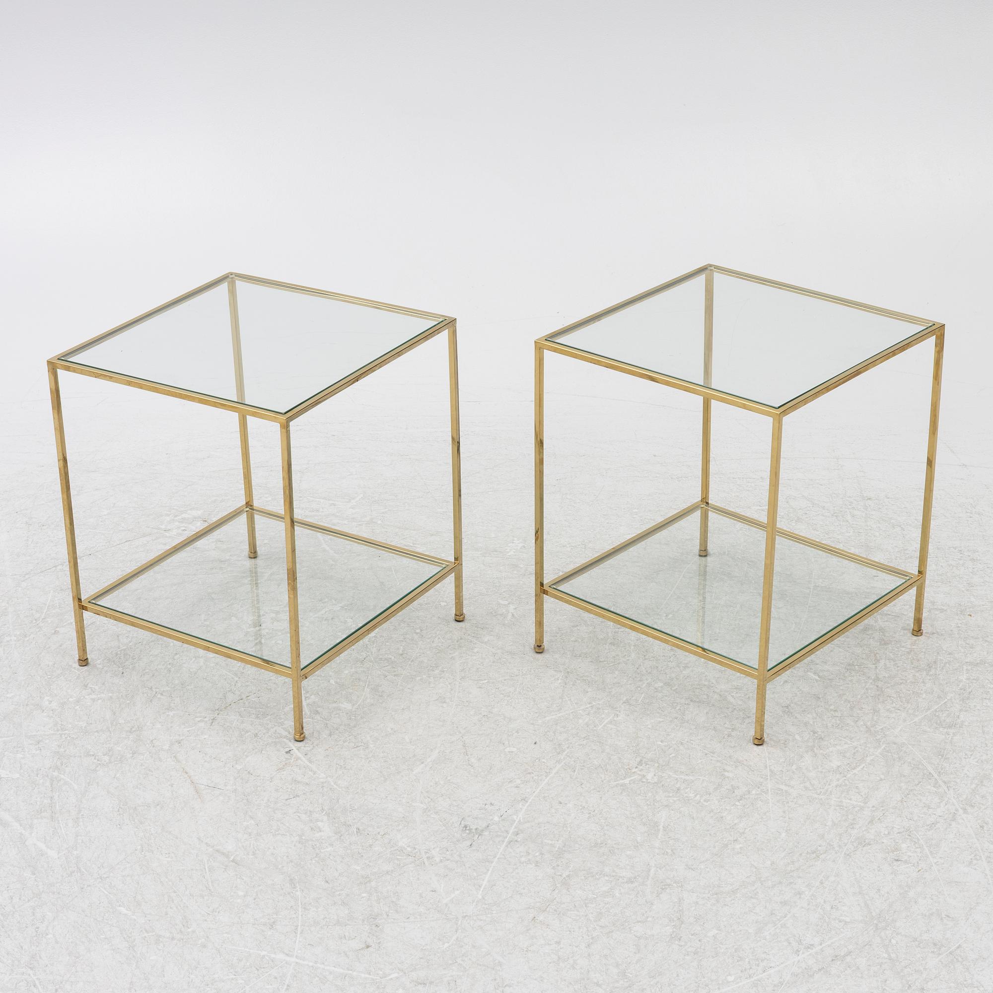 A pair of 'Wing' sofa tables, Ruth & Joanna, contemporary.