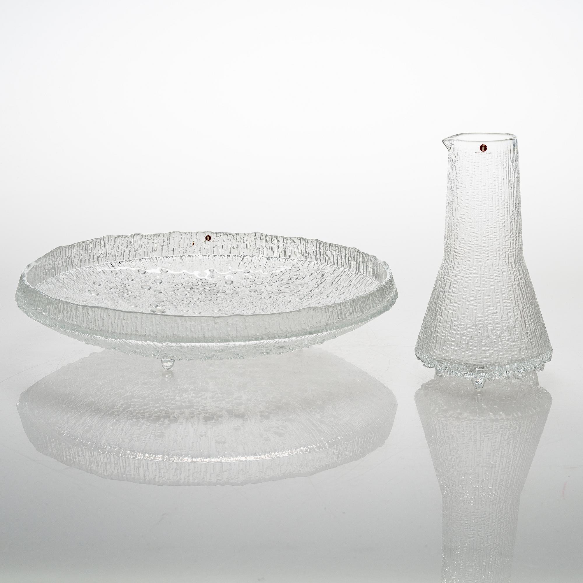 Tapio Wirkkala, fat och kanna, "Ultima Thule", Iittala.