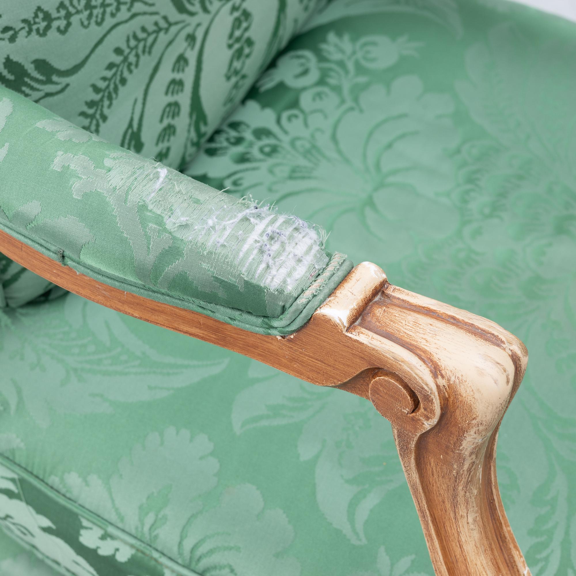 A pair of Gripsholm model armchair, second half of the 20th century.