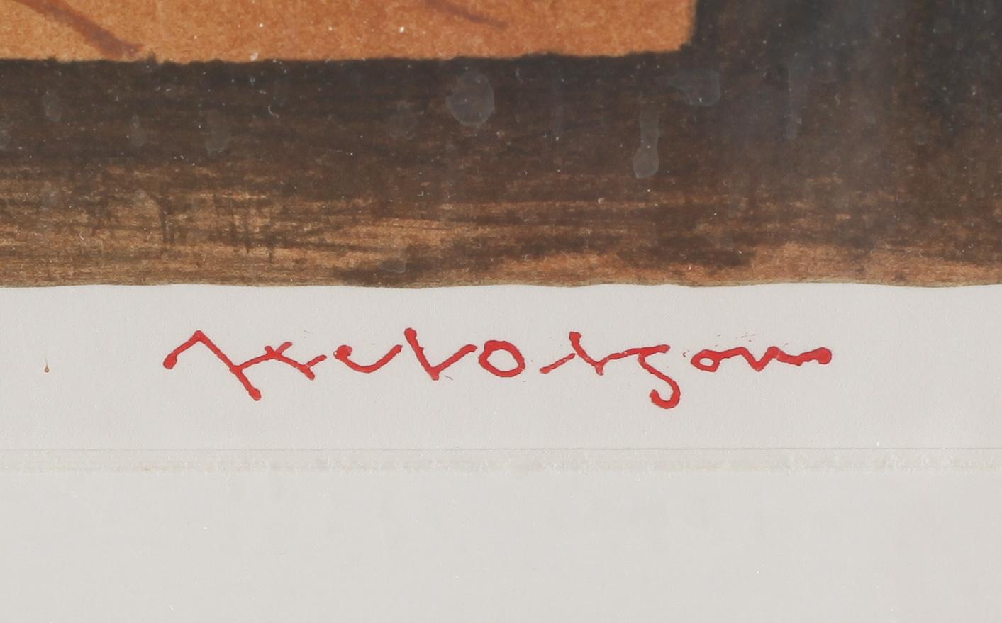 AXEL OLSON, färglitografi, stämpelsignerad och numrerad HC 30/40.